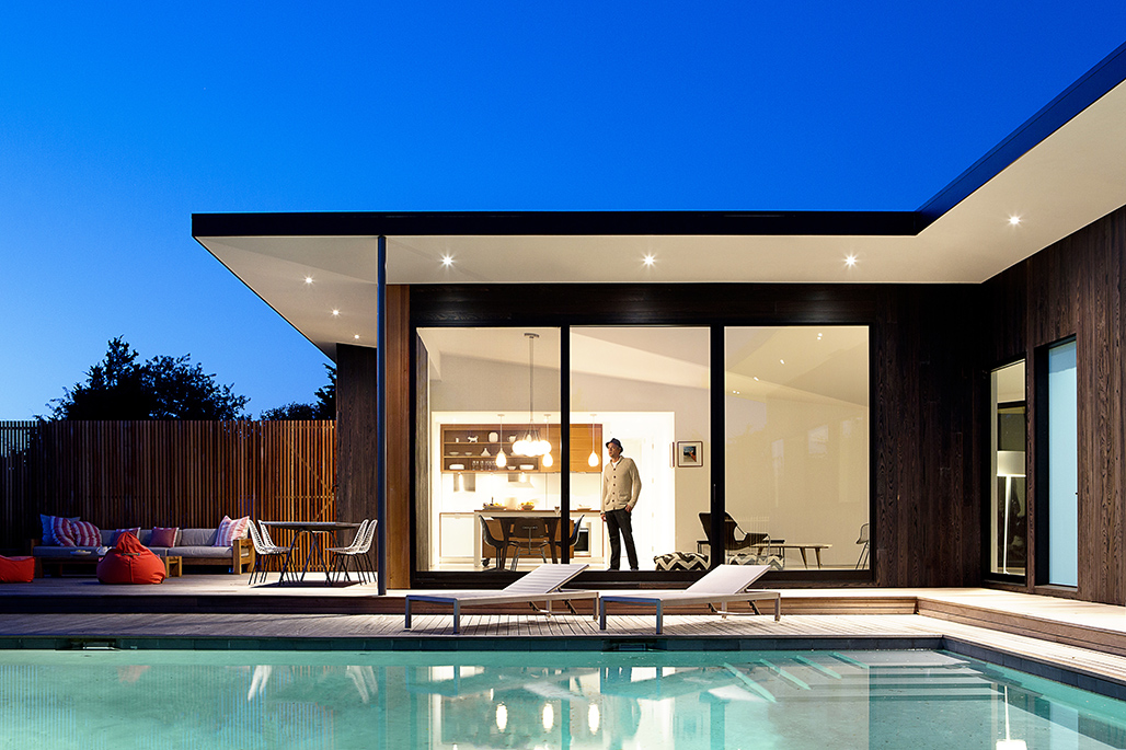 Pool of the Hamptons Residence designed by Bryan Young of Young Projects