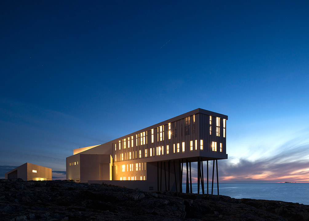 Fogo Island Inn in Newfoundland, designed by Todd Saunders