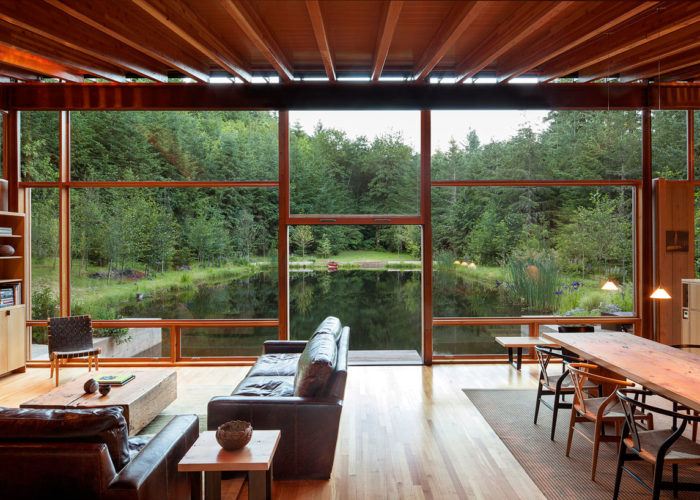 Interior of Newberg Residence by James Cutler of Cutler Anderson Architects.
